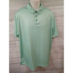 Ben Hogan Performance Polo Shirt Green Men's XL Golf Casual Plaid Athletic wear